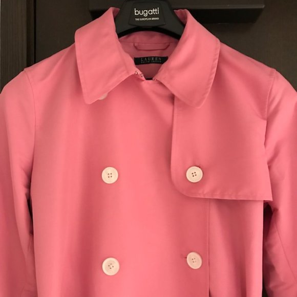 Ralph Lauren, Pink, Spring Rain Coat, Large, HOST PICK - Picture 3 of 8